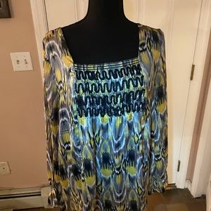 Woman’s Black, Yellow & Grey Blouse